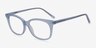 Brittany Clear Blue AcetateEyeglass Frames from EyeBuyDirect, Angle View