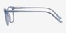 Brittany Clear Blue AcetateEyeglass Frames from EyeBuyDirect, Side View