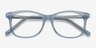 Brittany Clear Blue AcetateEyeglass Frames from EyeBuyDirect, Closed View