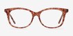 Brittany Brown & Floral AcetateEyeglass Frames from EyeBuyDirect, Front View