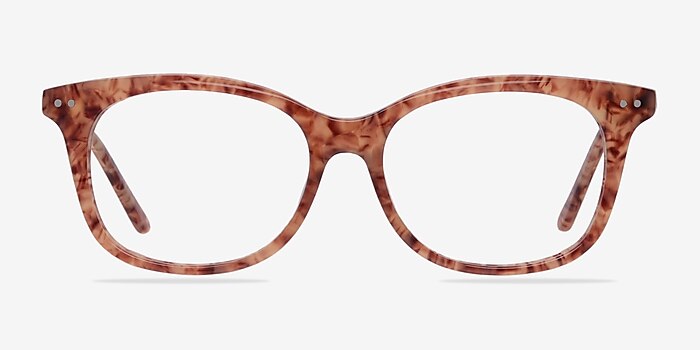 Brittany Brown/Floral Acetate Eyeglass Frames from EyeBuyDirect