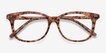 Brittany Brown & Floral AcetateEyeglass Frames from EyeBuyDirect, Closed View