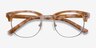 Concorde Brown & Silver Acetate-metalMontures de lunettes de vue d'EyeBuyDirect, Vue Rapprochée