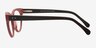 Jane Birkin Berry Red AcetateEyeglass Frames from EyeBuyDirect, Side View