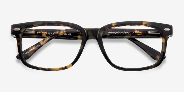 John Tortoise AcetateEyeglass Frames from EyeBuyDirect, Closed View