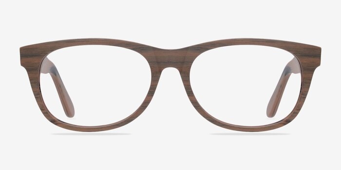 Panama Brown/Striped Acétate Montures de lunettes de vue d'EyeBuyDirect