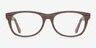 Panama Brown & Striped AcetateEyeglass Frames from EyeBuyDirect, Front View