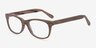 Panama Brown & Striped AcetateEyeglass Frames from EyeBuyDirect, Angle View
