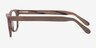 Panama Brown & Striped AcetateEyeglass Frames from EyeBuyDirect, Side View
