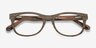 Panama Brown & Striped AcetateEyeglass Frames from EyeBuyDirect, Closed View