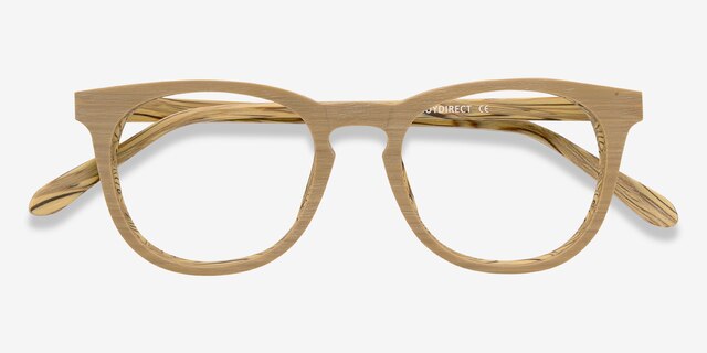 Providence Yellow Wood-textureEyeglass Frames from EyeBuyDirect, Closed View