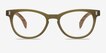 Sahara Matte Green AcetateEyeglass Frames from EyeBuyDirect, Front View