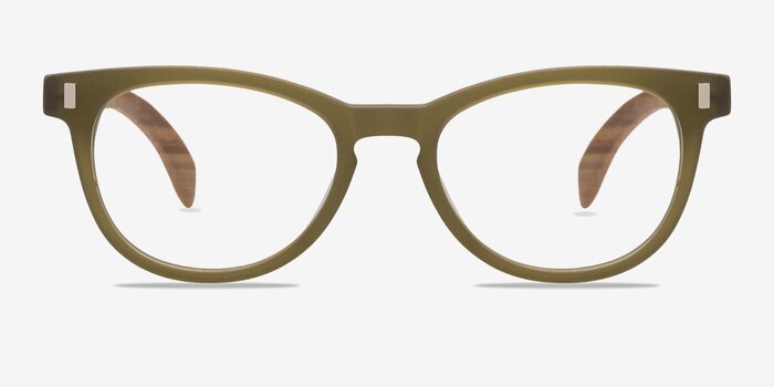 Sahara Matte Green Acetate Eyeglass Frames from EyeBuyDirect
