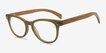 Sahara Matte Green AcetateEyeglass Frames from EyeBuyDirect, Angle View
