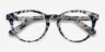 Stanford Blue & Floral AcetateEyeglass Frames from EyeBuyDirect, Closed View