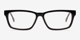 Seattle Noir Acétate Montures de lunettes de vue d'EyeBuyDirect, Vue de Face