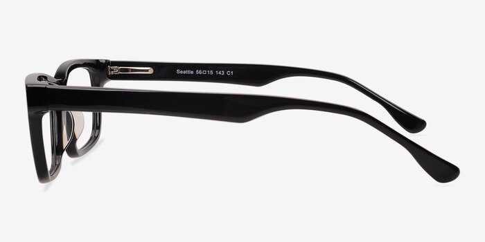 Seattle Noir Acétate Montures de lunettes de vue d'EyeBuyDirect