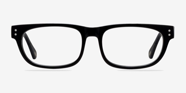 Oslo Shiny Black Acetate Eyeglass Frames