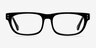 Oslo Shiny Black AcetateEyeglass Frames from EyeBuyDirect, Front View