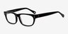 Oslo Shiny Black AcetateEyeglass Frames from EyeBuyDirect, Angle View