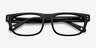 Oslo Shiny Black AcetateEyeglass Frames from EyeBuyDirect, Closed View