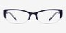 Diane Navy PlasticEyeglass Frames from EyeBuyDirect, Front View