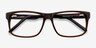 Sydney Brown AcetateEyeglass Frames from EyeBuyDirect, Closed View