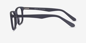 Bristol Matte Navy Acétate Montures de lunettes de vue d'EyeBuyDirect, Vue de Côté