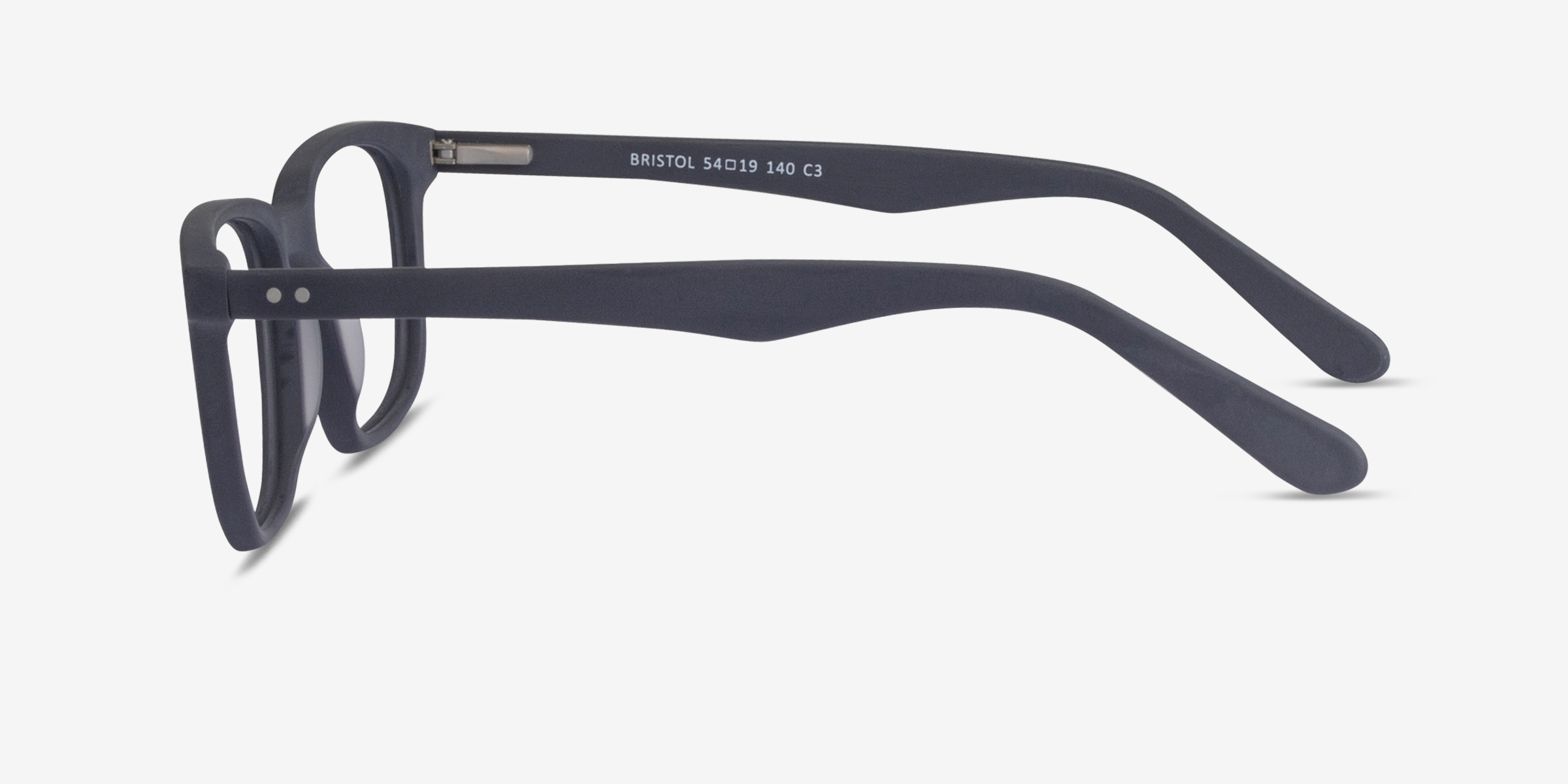 Bristol Rectangle Matte Navy Full Rim Eyeglasses Eyebuydirect
