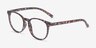 Chilling Red & Floral PlasticEyeglass Frames from EyeBuyDirect, Angle View