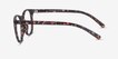 Chilling Red & Floral PlasticEyeglass Frames from EyeBuyDirect, Side View