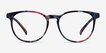 Chilling Pink & Floral PlasticEyeglass Frames from EyeBuyDirect, Front View