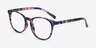 Chilling Pink & Floral PlasticEyeglass Frames from EyeBuyDirect, Angle View