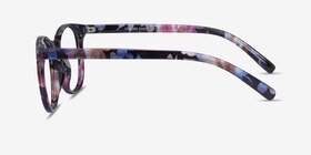 Chilling Pink/Floral Plastique Montures de lunettes de vue d'EyeBuyDirect, Vue de Côté