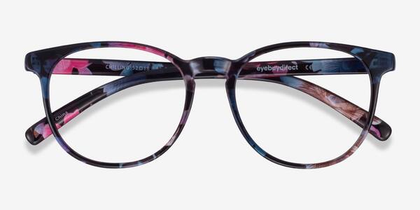 Pink/Floral Chilling -  Plastic Eyeglasses