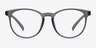 Chilling Matte Gray PlastiqueMontures de lunettes de vue d'EyeBuyDirect, Vue de Face