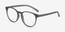 Chilling Matte Gray PlastiqueMontures de lunettes de vue d'EyeBuyDirect, Vue d'Angle