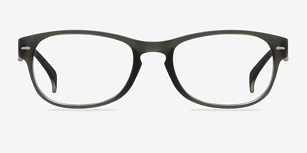 Echo Matte Gray Plastic Eyeglass Frames