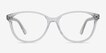 Hepburn Clear AcetateEyeglass Frames from EyeBuyDirect, Front View
