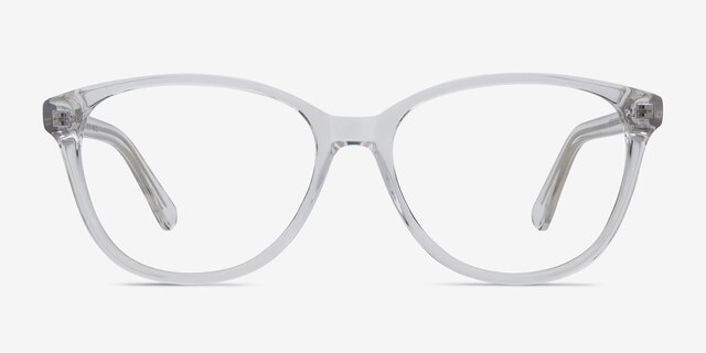 Hepburn Clear AcetateEyeglass Frames from EyeBuyDirect, Front View