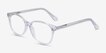 Hepburn Clear AcetateEyeglass Frames from EyeBuyDirect, Angle View