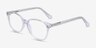 Hepburn Clear AcetateEyeglass Frames from EyeBuyDirect, Angle View