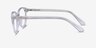 Hepburn Clear AcetateEyeglass Frames from EyeBuyDirect, Side View
