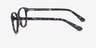 Hepburn Gray & Floral AcétateMontures de lunettes de vue d'EyeBuyDirect, Vue de Côté