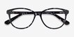 Hepburn Gray & Floral AcetateEyeglass Frames from EyeBuyDirect, Closed View