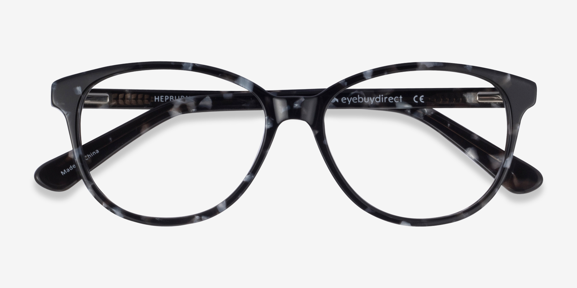 Hepburn Cat Eye Gray And Floral Glasses For Women Eyebuydirect Canada 
