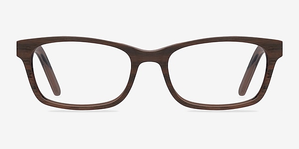 Mesquite Brown Wood-texture Eyeglass Frames