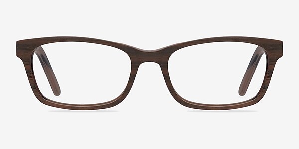 Mesquite Brown Wood-texture Eyeglass Frames