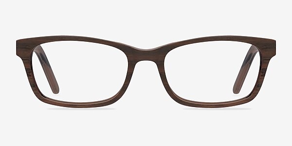 Mesquite Brown Wood-texture Eyeglass Frames