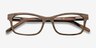 Mesquite Brown Wood-textureEyeglass Frames from EyeBuyDirect, Closed View